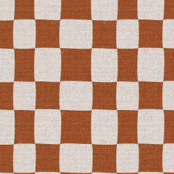 Printed Half Panama GROJEAN Ecru / Caramel